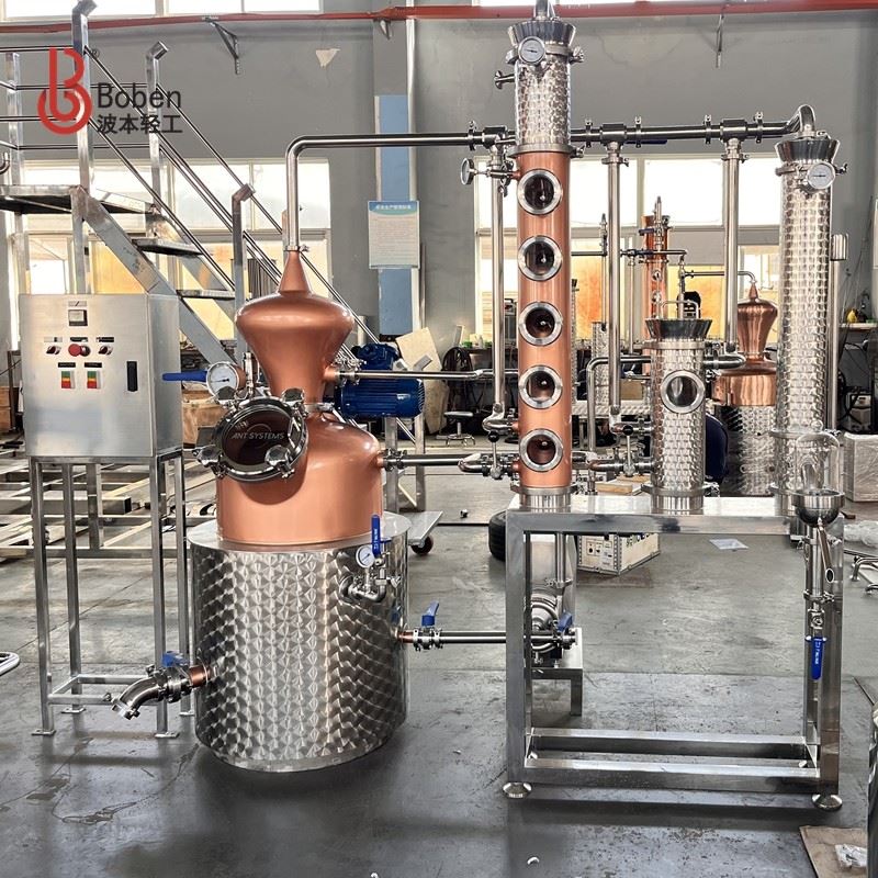 100L Brandy Distiller - Professional Copper & Stainless Steel Distillation Equipment factory